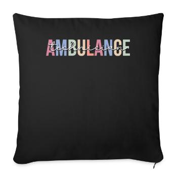 Rescue Service Technician Paramedic EMT - Sofa pillowcase 17,3'' x 17,3'' (45 x 45 cm) - black - Front