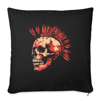 Chasse à l’arc Chasse à l’arc Iroquois - Housse de coussin décorative 45 x 45 cm - noir - Devant
