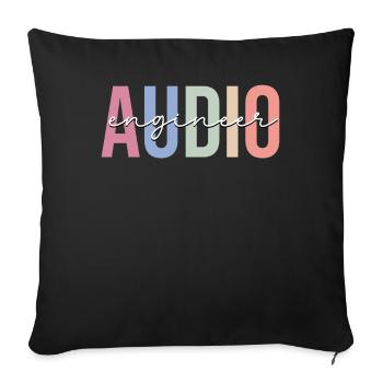 Sound Engineer Sound Engineer - Sofa pillowcase 17,3'' x 17,3'' (45 x 45 cm) - black - Front