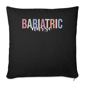 Nurse RN - Sofa pillowcase 17,3'' x 17,3'' (45 x 45 cm) - black - Front
