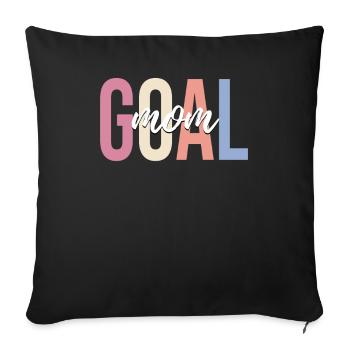 Soccer Mom Player - Sofa pillowcase 17,3'' x 17,3'' (45 x 45 cm) - black - Front