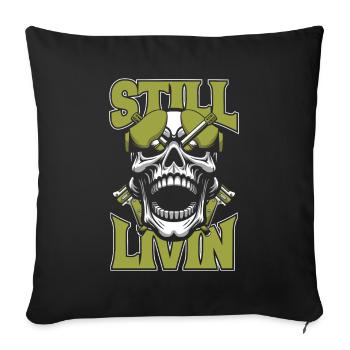 Paintball - Sofa pillowcase 17,3'' x 17,3'' (45 x 45 cm) - black - Front
