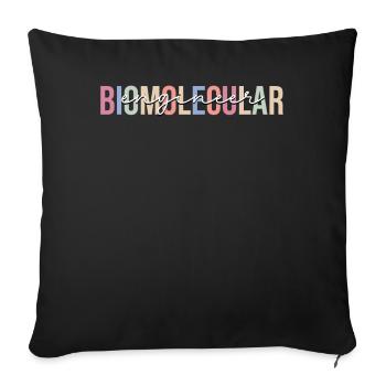 Technologie BME - Housse de coussin décorative 45 x 45 cm - noir - Devant