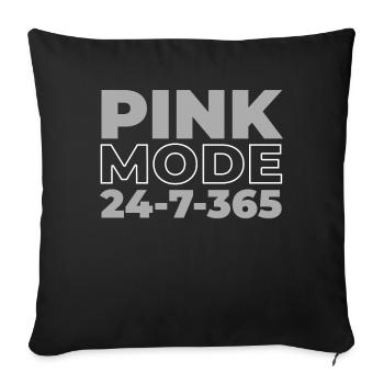 Sorority Soroitas Pink Mode - Sofa pillowcase 17,3'' x 17,3'' (45 x 45 cm) - black - Front