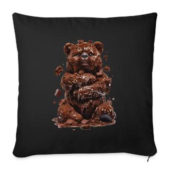 Bear Brownies - Sofa pillowcase 17,3'' x 17,3'' (45 x 45 cm) - black - Front