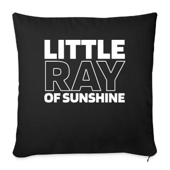 Sorority Soroitas Little Sun - Sofa pillowcase 17,3'' x 17,3'' (45 x 45 cm) - black - Front