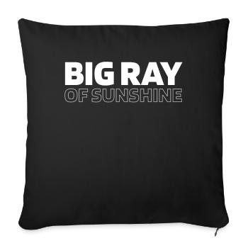 Sorority Soroitas Big Sun - Sofa pillowcase 17,3'' x 17,3'' (45 x 45 cm) - black - Front