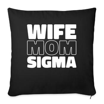 Schwesternschaft Soroitas Sigma Mama - Sofakissenbezug 45 x 45 cm - Schwarz - Vorne