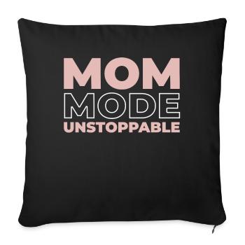Maman Maman - Housse de coussin décorative 45 x 45 cm - noir - Devant