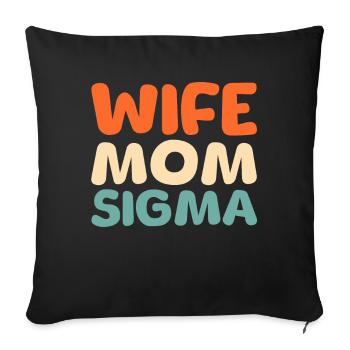 Schwesternschaft Soroitas Sigma Mama - Sofakissenbezug 45 x 45 cm - Schwarz - Vorne
