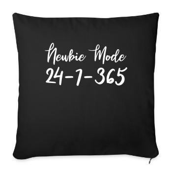 Sorority Soroitas Beginner Mode - Sofa pillowcase 17,3'' x 17,3'' (45 x 45 cm) - black - Front