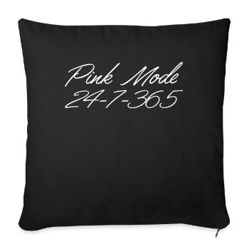 Sorority Soroitas Pink Mode - Sofa pillowcase 17,3'' x 17,3'' (45 x 45 cm) - black - Front