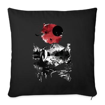 Penguin - Sofa pillowcase 17,3'' x 17,3'' (45 x 45 cm) - black - Front