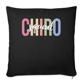 Chiropractor Chiropractic - Sofa pillowcase 17,3'' x 17,3'' (45 x 45 cm) - black - Front