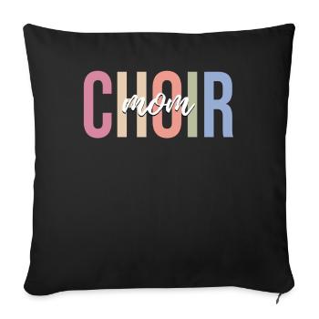 Singer Choir singer Musician - Sofa pillowcase 17,3'' x 17,3'' (45 x 45 cm) - black - Front