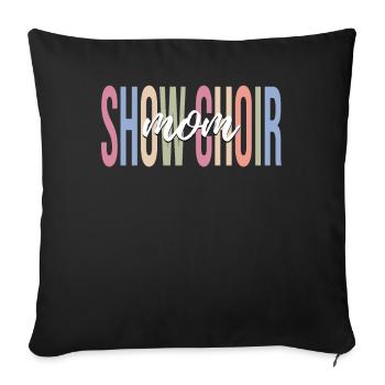Singer Choir singer Musician - Sofa pillowcase 17,3'' x 17,3'' (45 x 45 cm) - black - Front