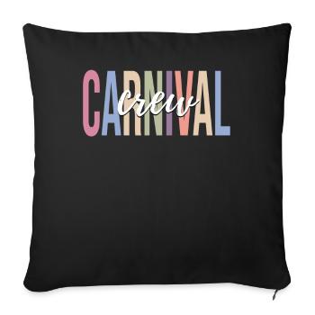 Circus Carnival Circus Lover Funny Circus - Sofa pillowcase 17,3'' x 17,3'' (45 x 45 cm) - black - Front