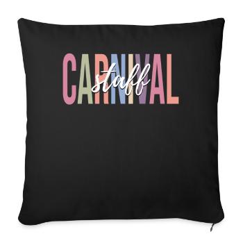 Funny Circus Lover Circus Family Match - Housse de coussin décorative 45 x 45 cm - noir - Devant