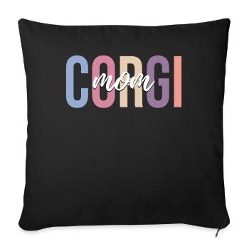 Dog lover - Sofa pillowcase 17,3'' x 17,3'' (45 x 45 cm) - black - Front