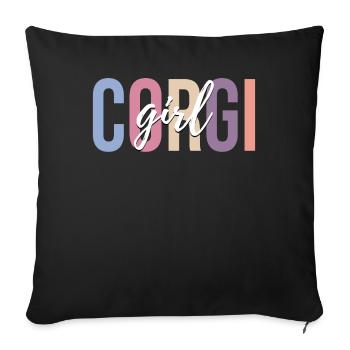 Dog lover - Sofa pillowcase 17,3'' x 17,3'' (45 x 45 cm) - black - Front
