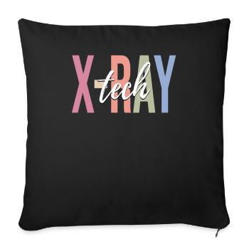 Radiology Radiologist Rad Tech Nuclear Radiation - Sofa pillowcase 17,3'' x 17,3'' (45 x 45 cm) - black - Front