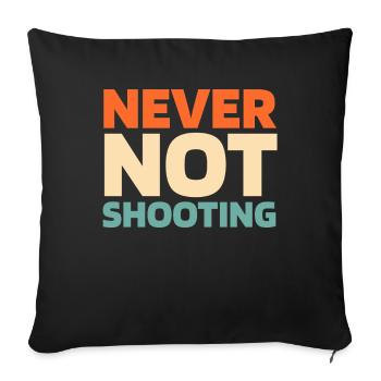 Paintball - Sofa pillowcase 17,3'' x 17,3'' (45 x 45 cm) - black - Front