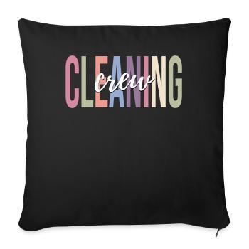 Caretaker of the school Caretaker - Sofa pillowcase 17,3'' x 17,3'' (45 x 45 cm) - black - Front