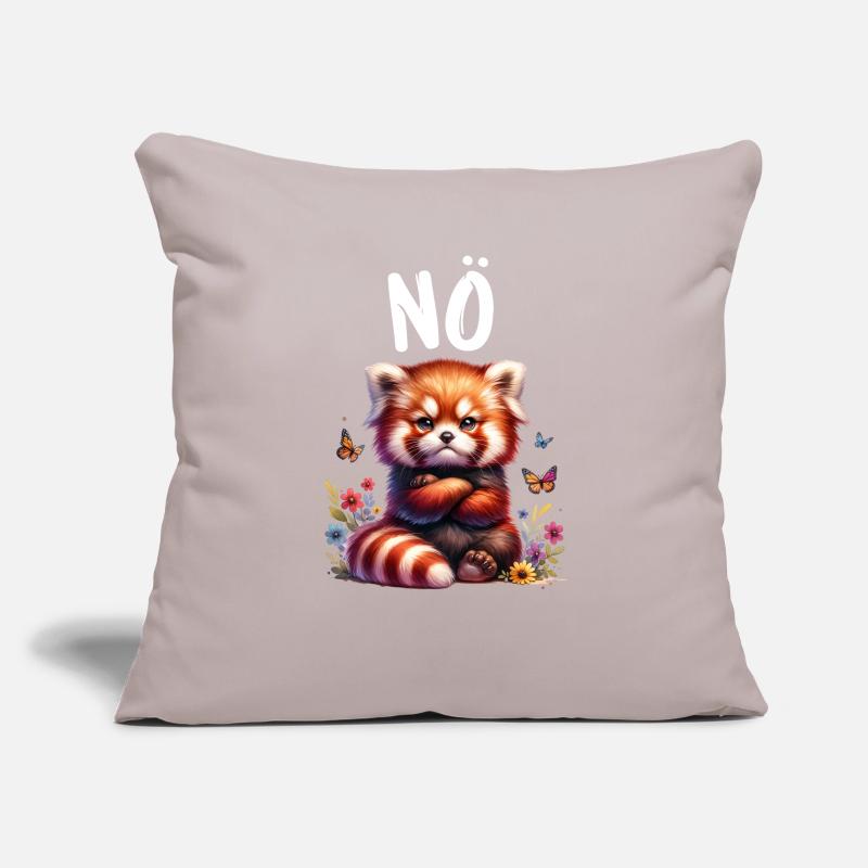 Red Panda Funny Saying Nope Fire Fox Sofa pillowcase 17,3'' x 17,3'' (45 x 45 cm)