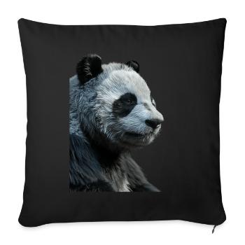 Panda - Sofakissenbezug 45 x 45 cm - Schwarz - Vorne