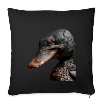 Ornithorynque - Housse de coussin décorative 45 x 45 cm - noir - Devant