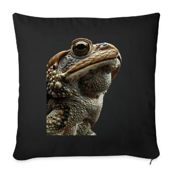 Toad - Sofa pillowcase 17,3'' x 17,3'' (45 x 45 cm) - black - Front