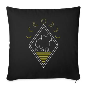 Papillon Abstract Moon Phases - Sofa pillowcase 17,3'' x 17,3'' (45 x 45 cm) - black - Front