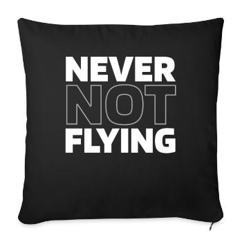 Drone Quadcopter - Sofa pillowcase 17,3'' x 17,3'' (45 x 45 cm) - black - Front