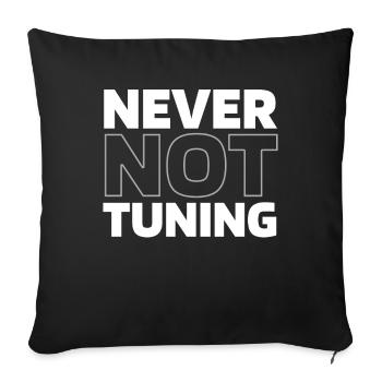 Screwdriver Tuning Tuner - Sofa pillowcase 17,3'' x 17,3'' (45 x 45 cm) - black - Front