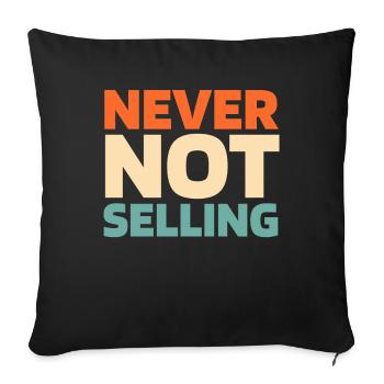 Consultant en assurance Courtier d’assurance - Housse de coussin décorative 45 x 45 cm - noir - Devant