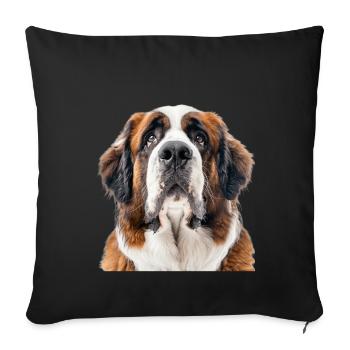 Saint Bernard - Sofakissenbezug 45 x 45 cm - Schwarz - Vorne