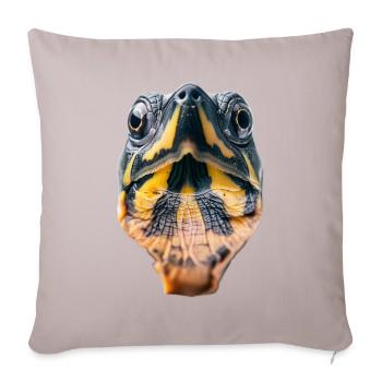 Turtle - Sofa pillowcase 17,3'' x 17,3'' (45 x 45 cm) - light taupe - Front