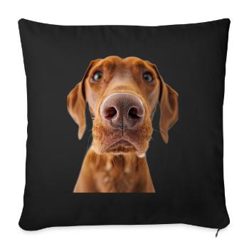 Vizsla - Sofa pillowcase 17,3'' x 17,3'' (45 x 45 cm) - black - Front