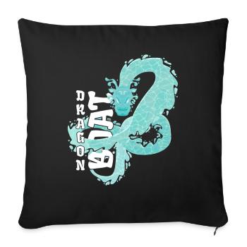 Dragonboat Dragon Boat Rower Paddling - Sofa pillowcase 17,3'' x 17,3'' (45 x 45 cm) - black - Front