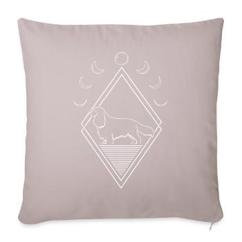 King Charles Cavalier Phases de Lune - Housse de coussin décorative 45 x 45 cm - taupe clair - Devant