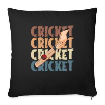 Cricket - Sofa pillowcase 17,3'' x 17,3'' (45 x 45 cm) - black - Front