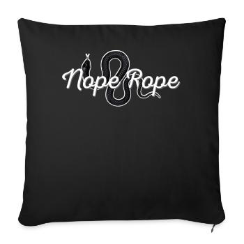 Funny Snake Lover Nope Corde Graphique pour Re - Housse de coussin décorative 45 x 45 cm - noir - Devant