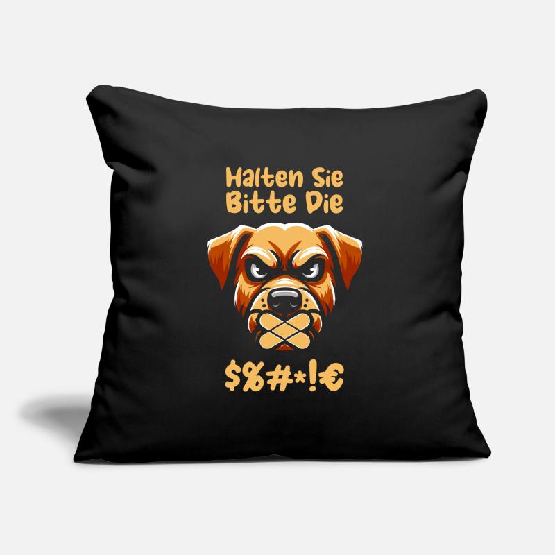 Labrador, s’il vous plaît, taisez-vous Housse de coussin décorative 45 x 45 cm