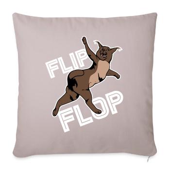 Big Floppa Karakal Cat Meme - Housse de coussin décorative 45 x 45 cm - taupe clair - Devant