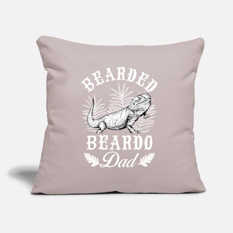 Funny Bearded Dragon Beardie Dad Sofa pillowcase 17,3'' x 17,3'' (45 x 45 cm)