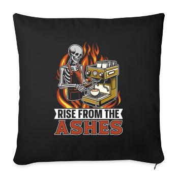 Café Barista - Housse de coussin décorative 45 x 45 cm - noir - Devant