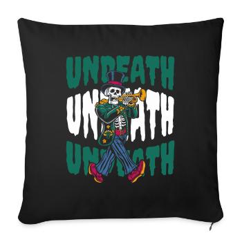 Fan Train Spielmannszug Skeleton Undeath - Sofa pillowcase 17,3'' x 17,3'' (45 x 45 cm) - black - Front