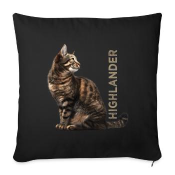 Highlander - Housse de coussin décorative 45 x 45 cm - noir - Devant
