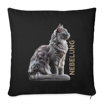 Novembre - Housse de coussin décorative 45 x 45 cm - noir - Devant