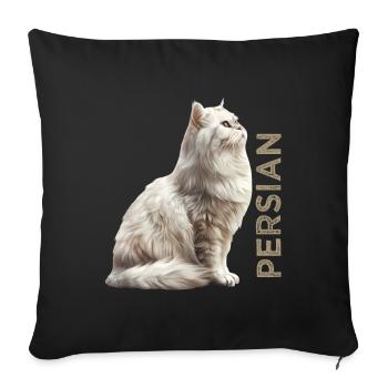Perse - Housse de coussin décorative 45 x 45 cm - noir - Devant
